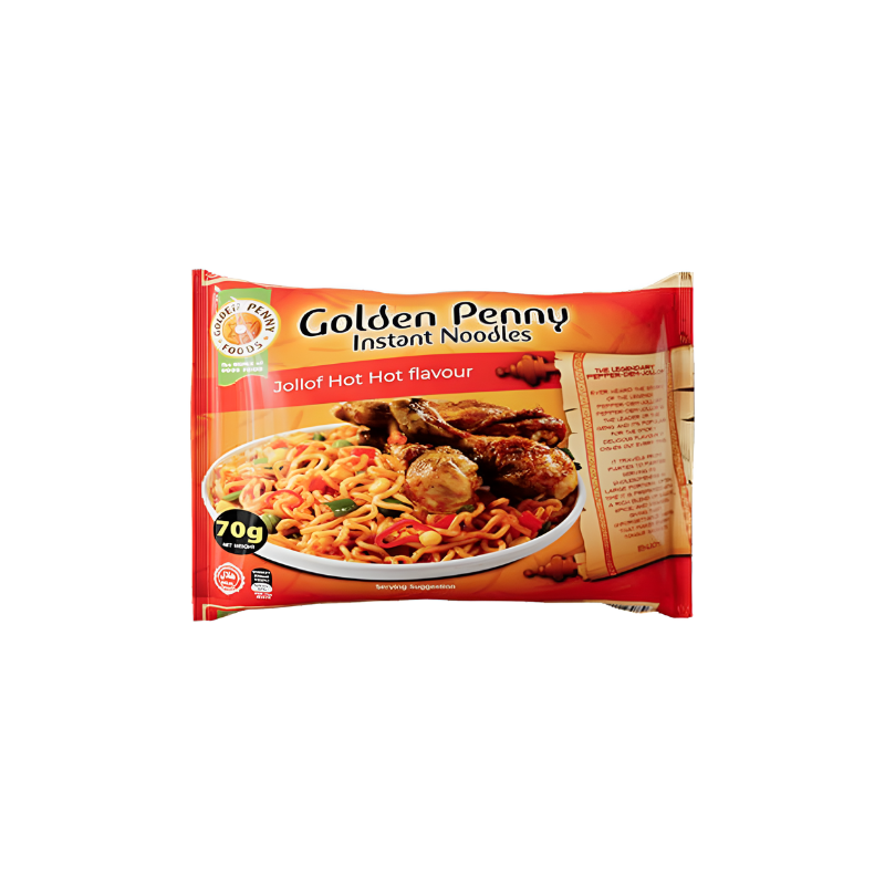 GOLDEN PENNY INS. NOODLES JOLL HOT HOT FLAV 70G