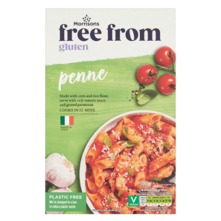 MORRISONS FREE FROM PENNE 500G